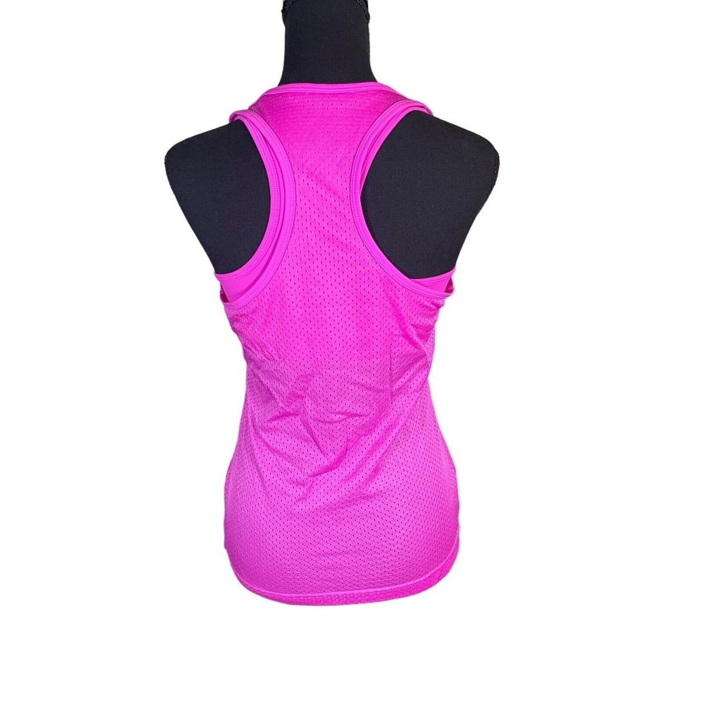 Fila Sport Tank Top Women's Size XS Pink Built-in Bra Polyester Stretch Pullover - Picture 3 of 11